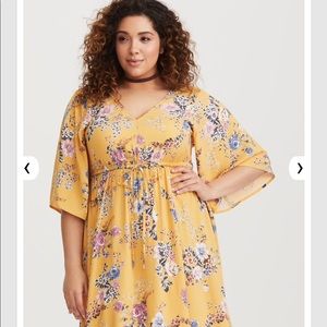 YELLOW FLORAL DRESS